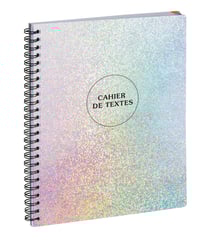 1 cahier de textes - Holographik - 17 x 22 cm - Exacompta - coloris assortis