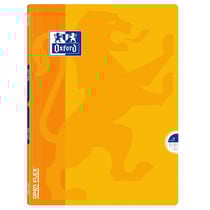 Cahier polypro - 24 x 32 cm - Openflex - Oxford - 96 pages grands carreaux - Jaune