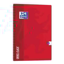 1 cahier à spirales polypro - Format A4 21 x 29.7 cm - Openflex - Oxford - 180 pages grands carreaux - Coloris assortis