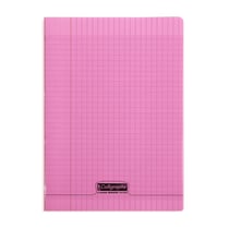 Cahier polypropylène piqué - 21x29,7 cm - 96 pages - rose