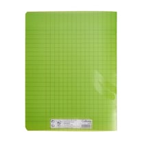 Cahier polypro 17 x 22 cm 48 pages grands carreaux Cultura - Vert