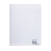 Lot de 5 cahiers de brouillon - 17 x 22 cm - 96 pages grands carreaux -  Cultura - Cahiers - Carnets - Blocs notes - Répertoires