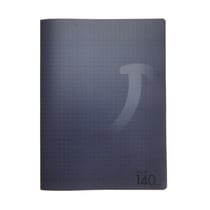 Cahier 140 pages grands carreaux 24 x 32 cm Polypropylène Cultura Gris