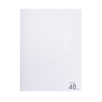 Cahier 48 pages petits carreaux 24 x 32 cm Polypropylène Cultura Transparent
