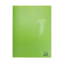 Cahier 48 pages petits carreaux 24 x 32 cm Polypropylène Cultura Vert Clair