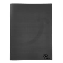 Cahier 96 pages petits carreaux 24 x 32 cm Polypropylène Cultura Gris