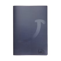 Cahier polypro 21 x 29,7 cm 140 pages grands carreaux Cultura - Gris