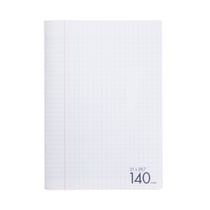 Cahier polypro 21 x 29,7 cm 140 pages grands carreaux Cultura - Transparent