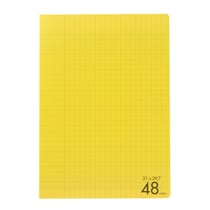 Cahier 48 pages grands carreaux A4 21 x 29,7 cm Polypropylène Cultura Jaune