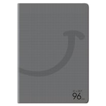 Cahier - A4 - 21 x 29,7 cm - 96 pages grands carreaux - Gris - Cultura