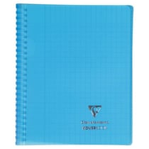 1 cahier polypro à spirales - Format A4 21 x 29.7 cm - Koverbook - Clairefontaine - 160 pages lignées - Coloris assortis
