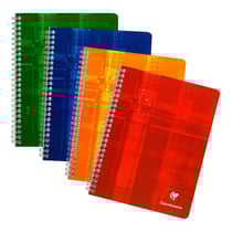 Cahier spirale Metric 24x32 cm 100 pages séyès - Coloris assortis