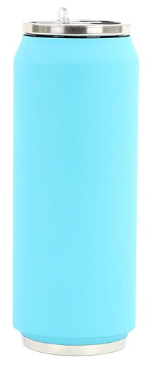Canette soft isotherme - 500 ml - coloris turquoise soft