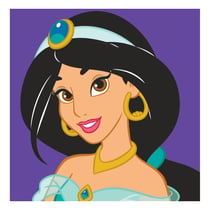 Canevas - Disney Princesse Jasmine - 12x12cm