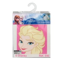 Kit canevas - La Reine des Neiges Elsa  - 12x12 cm - Réf 592