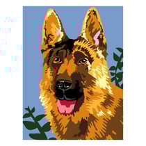 Kit canevas - 15x20cm - Berger allemand