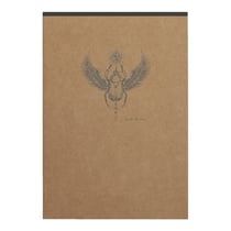1 carnet - Format A6 10.5 x 14.8 cm - Flying Spirit Kraft - Clairefontaine - 140 pages lignées - Designs assortis