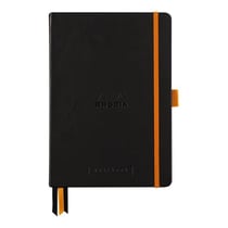 Carnet - Format A5 14.8 x 21 cm - Goalbook - Rhodia - 240 pages pointillées - Noir