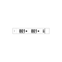 Carnet 50 tickets vestiaires numérotés de 3 volets -  20 x 3 cm - Blanc