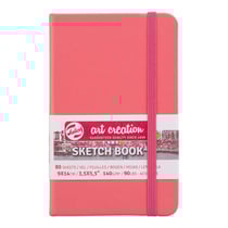 Carnet de croquis - 9 x 14 cm - Sketchbook - Talens Art Creation - 80 pages unies - Corail