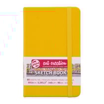 Carnet de croquis - 9 x 14 cm - Sketchbook - Talens Art Creation - 80 pages unies - Jaune