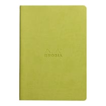 Carnet - Format A5 14.8 x 21 cm - Rhodiarama - Rhodia - 64 pages pointillées - Vert anis