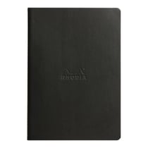 Carnet - Format A5 14.8 x 21 cm - Rhodiarama - Rhodia - 64 pages pointillées - Noir