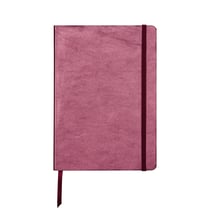 Carnet - Format A5 14.8 x 21 cm - Cuirisé - Clairefontaine - 144 pages lignées - Cerise