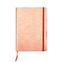 Carnet - Format A5 14.8 x 21 cm - Cuirisé - Clairefontaine - 144 pages lignées - Cuivre