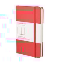 Carnet - 9 x 14 cm - Moleskine - Pages unies - Rouge