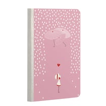 Carnet broché ligné Nina - 9x14 cm - 144 pages