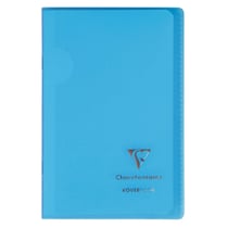 1 carnet polypro - 11 x 17 cm - Koverbook - Clairefontaine - 96 pages petits carreaux - Coloris assortis