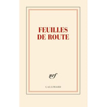Carnet - 11.8 x 18.5 cm - Gallimard - 192 pages lignées - Feuilles de route d'André Gide