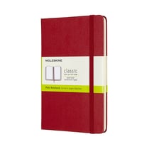 Carnet - 11.5 x 17.5 cm - Moleskine - Pages unies - Rouge écarlate