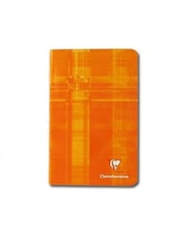 1 carnet - 7.5 x 12 cm - Clairefontaine - 48 pages petits carreaux - Coloris assortis