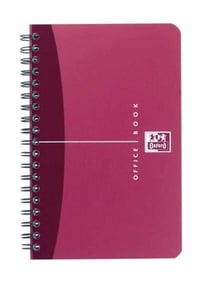 Carnet reliure intégrale polypropylène 11x17 cm 180 pages ligné Oxford