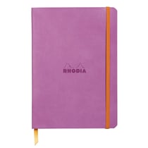 Carnet - Format A5 14.8 x 21 cm - Rhodiarama - Rhodia - 160 pages pointillées - Lilas