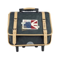 Cartable à roulettes CP-CE1 38 cm IKKS - Navy - Gris