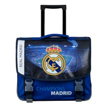 Cartable à roulettes CE2-CM1-CM2 40-41 cm - La Plume Dorée - Real Madrid