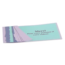 25 cartes Pollen 106x213 mm  - Rose poudré irisé