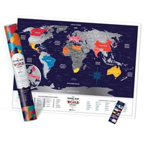 Carte à gratter - 80 x 60 cm - Holiday World