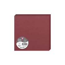 25 cartes pliées Pollen 160x160 mm  - Bordeaux