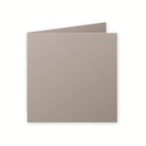 25 cartes pliées Pollen 135x135 mm  - Gris acier