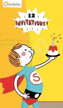 Carnet - 12 invitations - Super Héros