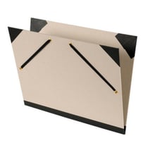 Exacompta - Carton à dessin Annonay avec élastiques 28x38 cm - Pour format  B4 - Vert