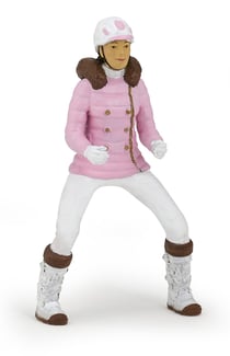 Figurine Papo - Cavalière fashion hiver