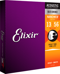 Elixir - Jeu de cordes pour guitare folk - Nanoweb M 13-56