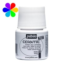 Pot 45 ml peinture céramique Pébéo Setacolor Ceramic - Blanc