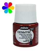 Pot 45 ml peinture céramique Pébéo Setacolor Ceramic - Grenat