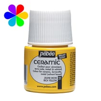 Pot 45 ml peinture céramique Pébéo Setacolor Ceramic - Jaune riche